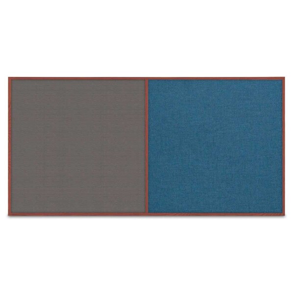 Enclosed Corkboard, 3 Door, 96"x48", 4" Fra, UV3413-BRONZE-COBACC